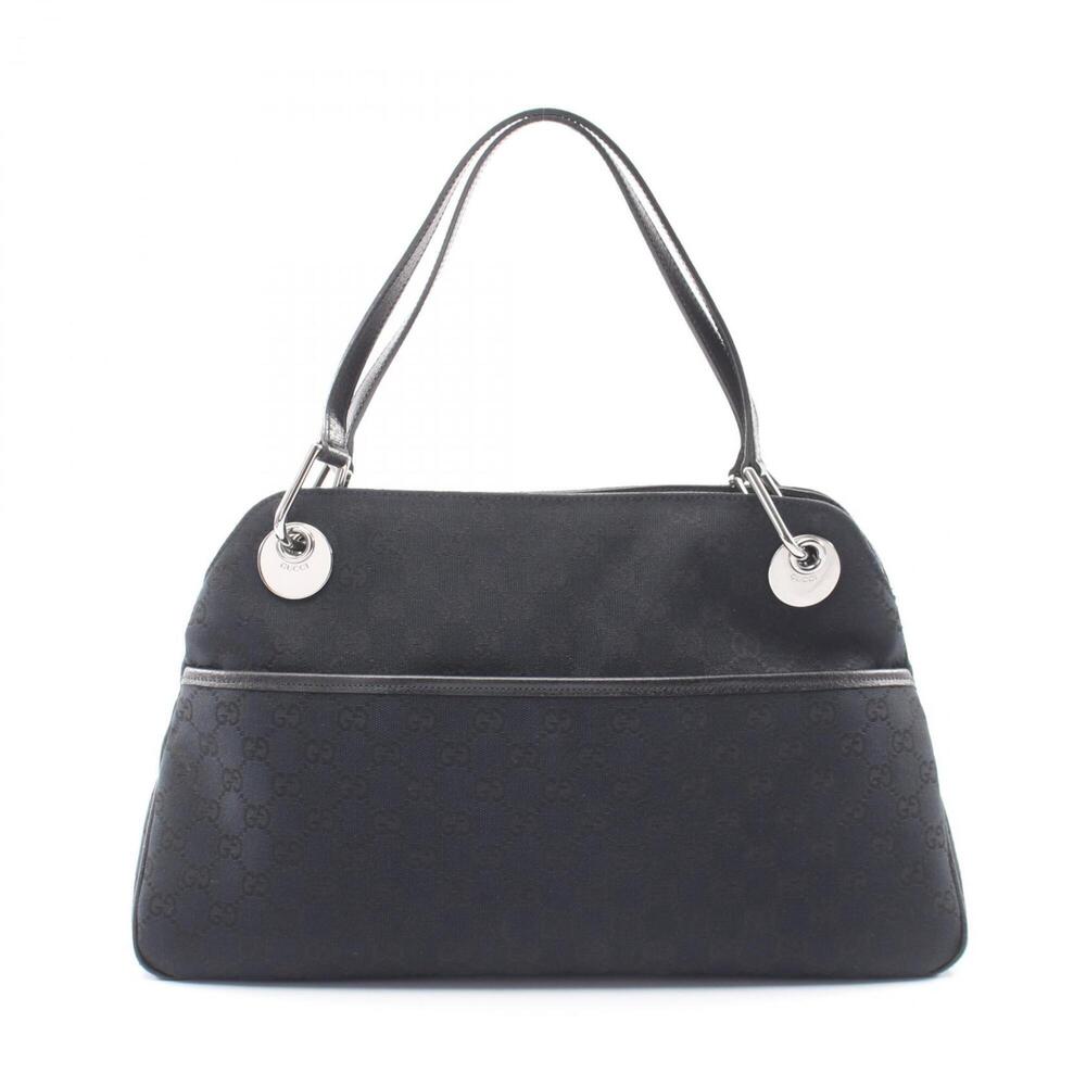 GUCCI Black Leather Shoulder Bag - Picture 1 of 8